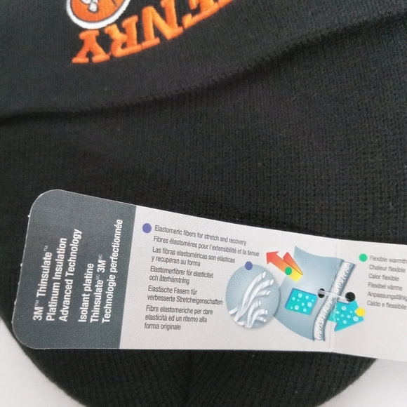 HENRY FIREARMS STOCKING HAT W/ ORANGE HENRY LOGO THINSULATE PLATINUM INSULATION - Picture 8 of 10